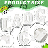 4 Pcs Soccer Party Decorations Goal LED Lights Sign Soccer Football