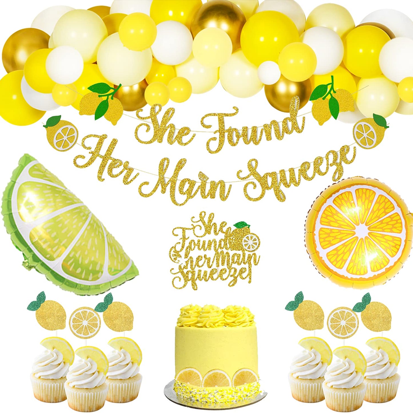 Hombae Lemon Bridal Shower Decorations, Lemon Party Decorations, She