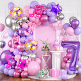 9Pcs Kpop Birthday Decorations - Kpop Music Balloons Hot Pink Mus 7