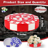 16 PCS Casino Theme Party Decor 9 Inch Poker Chip Casino Decor Box