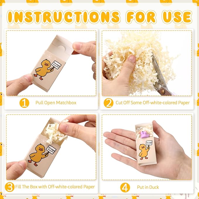 Yookeer 20 Sets Funny Resin Duck Gag Gift Bulk Colorful Resin Finger