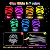 JICUICUI Glow Sticks Bulk Party Pack- Ultra Bright 800pk Glow in the
