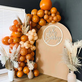 PartyWoo Burnt Orange Balloons 101pcs 12 Inch Terracotta Rust Fall