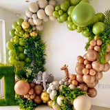 PartyWoo Olive Green Balloons 50 pcs 12 Inch Matte Sage Boho Green