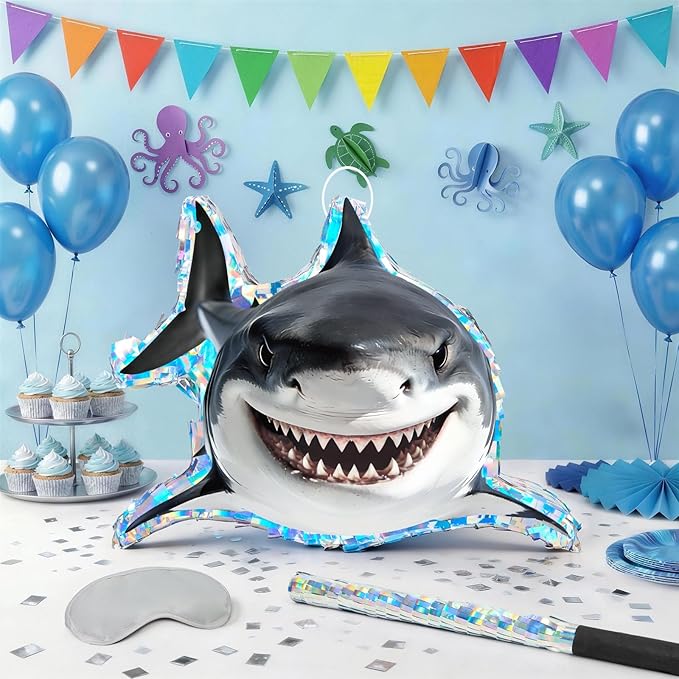WERNNSAI Shark Piñata - Under the Sea Party Decorations Great White