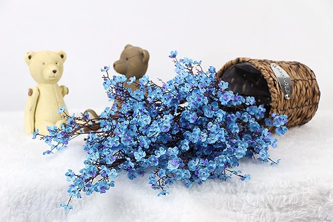 JAKY-Global 9pcs Babys Breath Artificial Flowers Gypsophila Bouquet