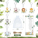 145 Pieces Safari Baby Shower Favors for Guest Wild Animal Ballpoint