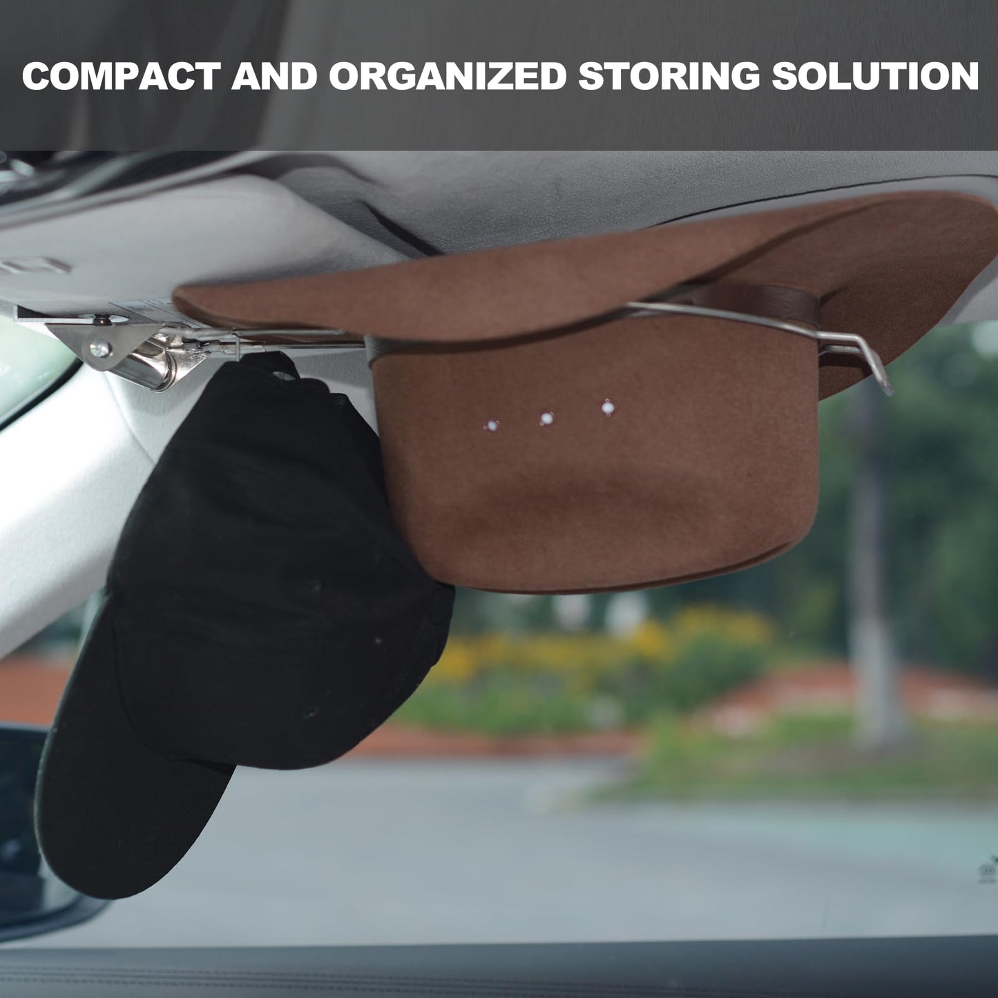 CHLIVE Car Visor Hat Holder for Cowboy Hats & Baseball Caps –