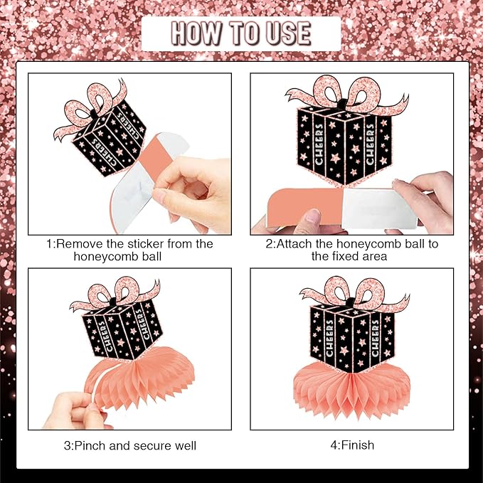 70th Birthday Decorations for Women - 9pcs Rose Gold 70 Years 1956