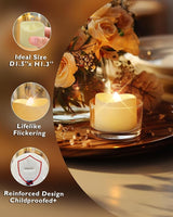 Homemory 24-Pack Flameless LED Tea Lights Candles Battery Operated,