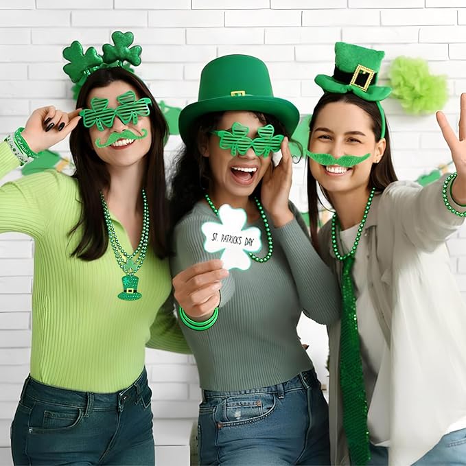 190 Pcs St Patricks Day Accessories St Patrick's Day Party Favor Set