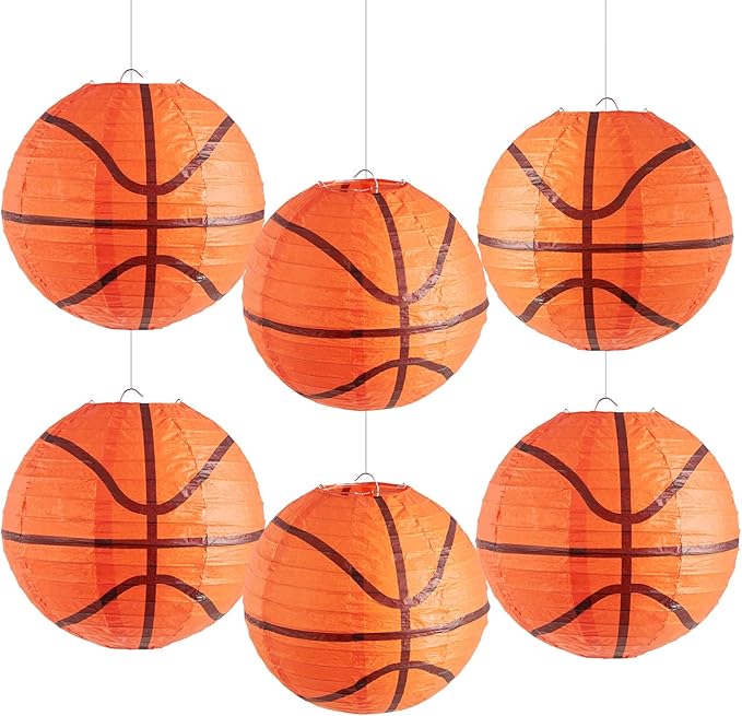 Easy Joy 8 Inch Basketball Party Decorations Basketball Lanterns