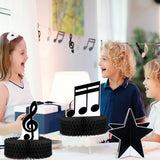Sureio 8 Pack Music Notes Honeycomb Centerpieces Musicical Party