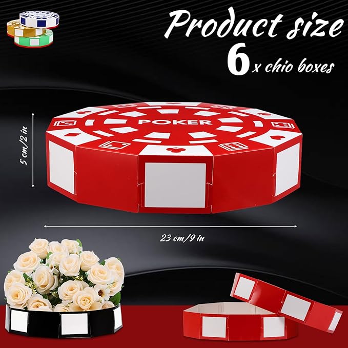 12 Pcs Casino Theme Party Decorations 9 Inch Large Poker Chip Favor