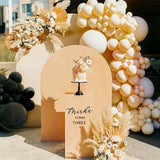 PartyWoo Nude Balloons 50 pcs 12 Inch Beige Apricot Cream Boho Latex