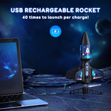 Rceico Rocket Launcher for Kids with Launch Set Up to 200 Ft Air Model