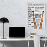 Retro Trendy Newspapers Wall art Decor Bar Cart Feminist Wall Art New