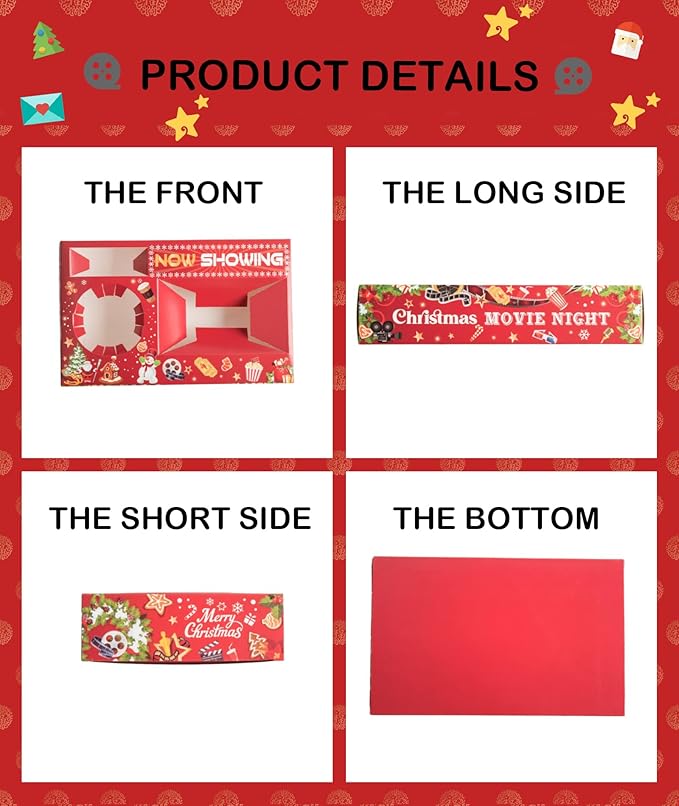 40 Pcs Christmas Party Supplies Xmas & Birthday Party Favors Snowman