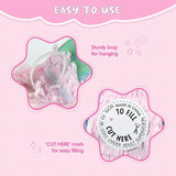 Small Unicorn Pinata Pink Gold with a Blindfold a Bat and Confetti