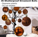 Bronze Christmas Ornaments - Christmas Tree Decorations Shatterproof