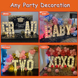 3FT Marquee Light Up Letters, Large Marquee Letters, Mosaic Balloon