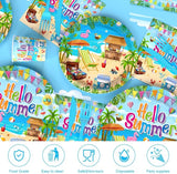145PCS Hello Summer Party Decorations Summer Beach Paper Plates Cups