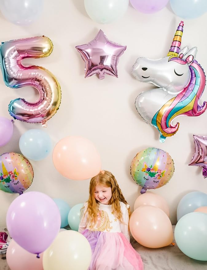 Pastel Balloons, 12 Inch 60 Pcs Pastel Rainbow Balloons Assorted