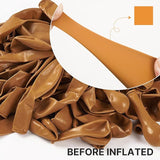 PartyWoo Burnt Orange Balloons 140pcs Different Sizes of 18 12 10 5
