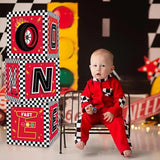 Race Car 1st Birthday Party Supplies Red Yellow Black Balloon Box
