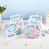 36 Pack Cute Mermaid Party Favor Treat Boxes Small Ocean Gable Boxes