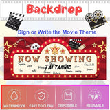 Movie Night Party Decorations Kit 60 Pcs Now Showing Banner Hanging