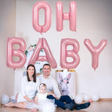 Pastel Pink N Letter Balloon, 40 Inch Giant Light Pink Mylar Helium