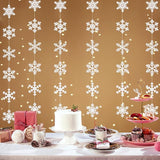 Snowflake Snow White-Silver Christmas Party-Decorations Garland -