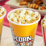 Novelty Place Retro Style Plastic Popcorn Containers for Movie Night
