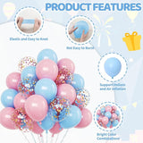 Funhot Pink and Blue Balloon Set, 60PCS Gender Reveal Balloons,