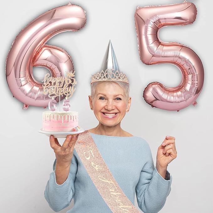 65th Birthday Gifts Decorations for Women Including 65 year old
