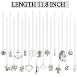 Solsew 20 Pcs Coquette Cake Pulls on Ribbon Decorations Tradition Whit