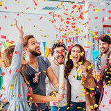 12" Red & Gold Confetti Cannons - Party Poppers for Birthday