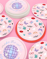 xo, Fetti Party Paper Plates | 24pcs. 9" | Concert Party Tableware,