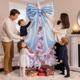 Froova Big Blue Bow Room Decor 40x24 in Large Baby Blue Coquette