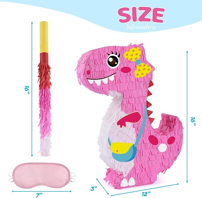 Dinosaur Piñata Dinosaur Birthday Party Supplies for Girls Kids Dino