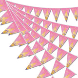 49ft Princess Birthday Decorations Flag Banner Theme Triangle Flags