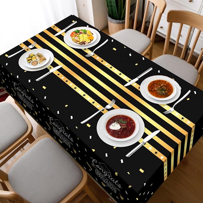Childom 3 Pack Graduation Tablecloth,Graduation Decorations Class of #