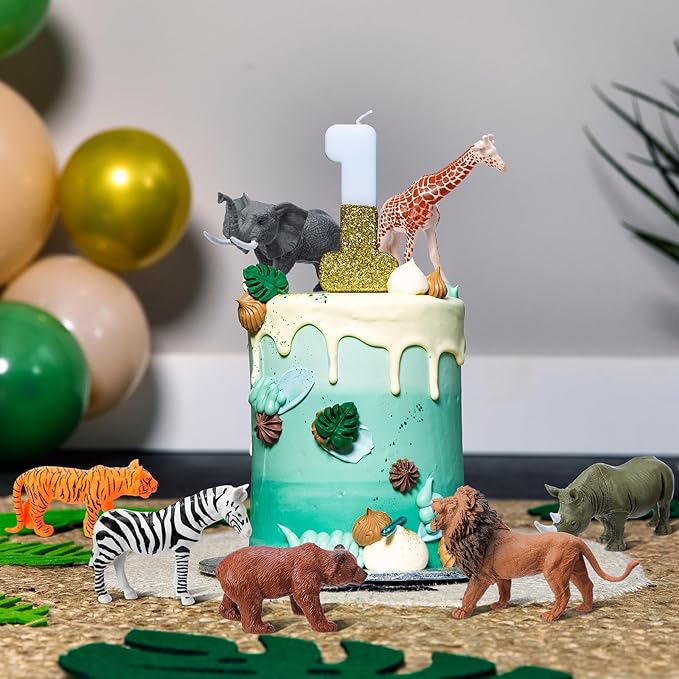 18 Pcs Jungle Animal Birthday Party Decorations Mini Birthday Hat