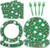 100 Pcs Football Tableware Set Football Themed Party Supplies for