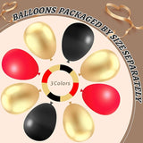 412Pcs Red Black Gold Balloons Arch kit 18 12 10 5 Inch Different