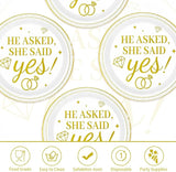 50Pcs Happy Engagement Party Decoration He Asked She Said Yes Paper