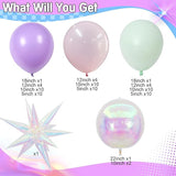 Pastel Balloons Arch Magic Unicorn Birthday Party Decorations Purple