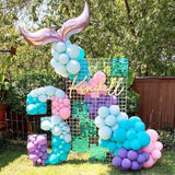 119Pcs Mermaid Balloon Garland Kit Mermaid Tail Arch Party