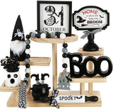 Halloween Decorations 8PCS Tiered Tray Decor Cute Tabletop Halloween